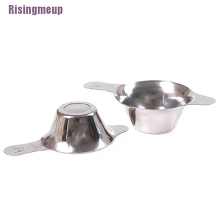 Risingmeup --- ที่กรองชา สเตนเลส ตาข่ายละเอียด ช่องใบชา ที่กรองชา