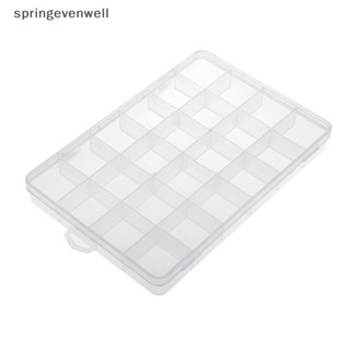 [springevenwell] กล่องพลาสติก 24 ช่อง สําหรับใส่เครื่องประดับ ลูกปัด
 สินค้าใหม่