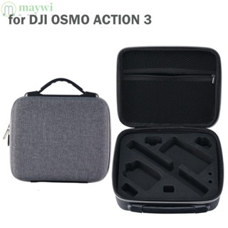 Maywi กระเป๋าถือ กล่องเก็บกล้อง ผ้าไนล่อน ความจุขนาดใหญ่ ทนทาน สําหรับ DJI OSMO ACTION 3