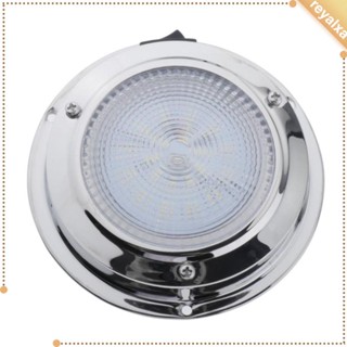 [Reyalxa] โคมไฟติดเพดาน 12V 2W สเตนเลส LED 4. นิ้ว สําหรับเรือ รถบ้าน ห้องโดยสาร