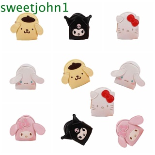 Sweetjohn กระเป๋าใส่เหรียญ หนัง ลายการ์ตูนอนิเมะ My Melody Melody กันน้ํา จุของได้เยอะ สําหรับเด็กผู้หญิง