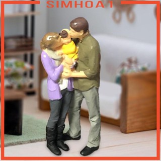 [Simhoa1] โมเดลฟิกเกอร์คนจิ๋ว สเกล 1/64 สําหรับโมเดลรถไฟ Diorama