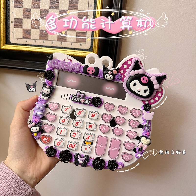 [Haroro] เครื่องคิดเลข ลายการ์ตูน Kuromi Lotso Sanrio น่ารัก ขนาด 18 ซม. สําหรับนักเรียน