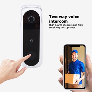 ELE Consumer กล้องออด PIR Human Detection แบตเตอรี่ขับเคลื่อนไร้สายสมาร์ท WiFi วิดีโอ Home Security การตรวจสอบสำหรับ Tuya APP