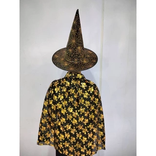 ชุดฮาโลวีน ชุดพ่อมดชุดแม่มด พร้อมหมวกฟรีไซส์ ชุดฮาโลวีนพร้อมส่ง ส่งจากไทย มีบริการเก็บเงินปลายทาง