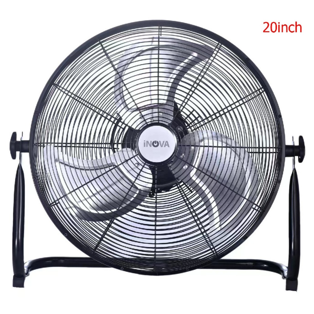 PP INOVA พัดลมอุตสาหกรรมตั้งพื้น ขนาด 20 นิ้ว รุ่น FE2-45 สีดำ
