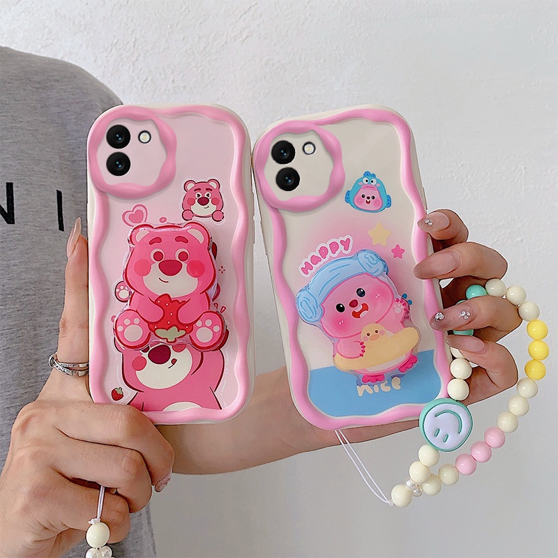 เคส samsung a03 เคสโทรศัพท์มือถือ กันกระแทก ลายการ์ตูนครีม 3D น่ารัก แฟชั่น สําหรับ samsung a03