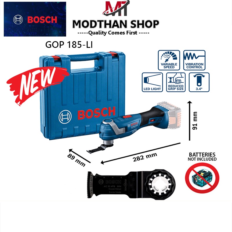 BOSCH GOP185-Li มัลติทูล18V GOP185-Li SOLO ไม่รวมแบต ไม่รวมแท่นชาร์จ #06018G20K1