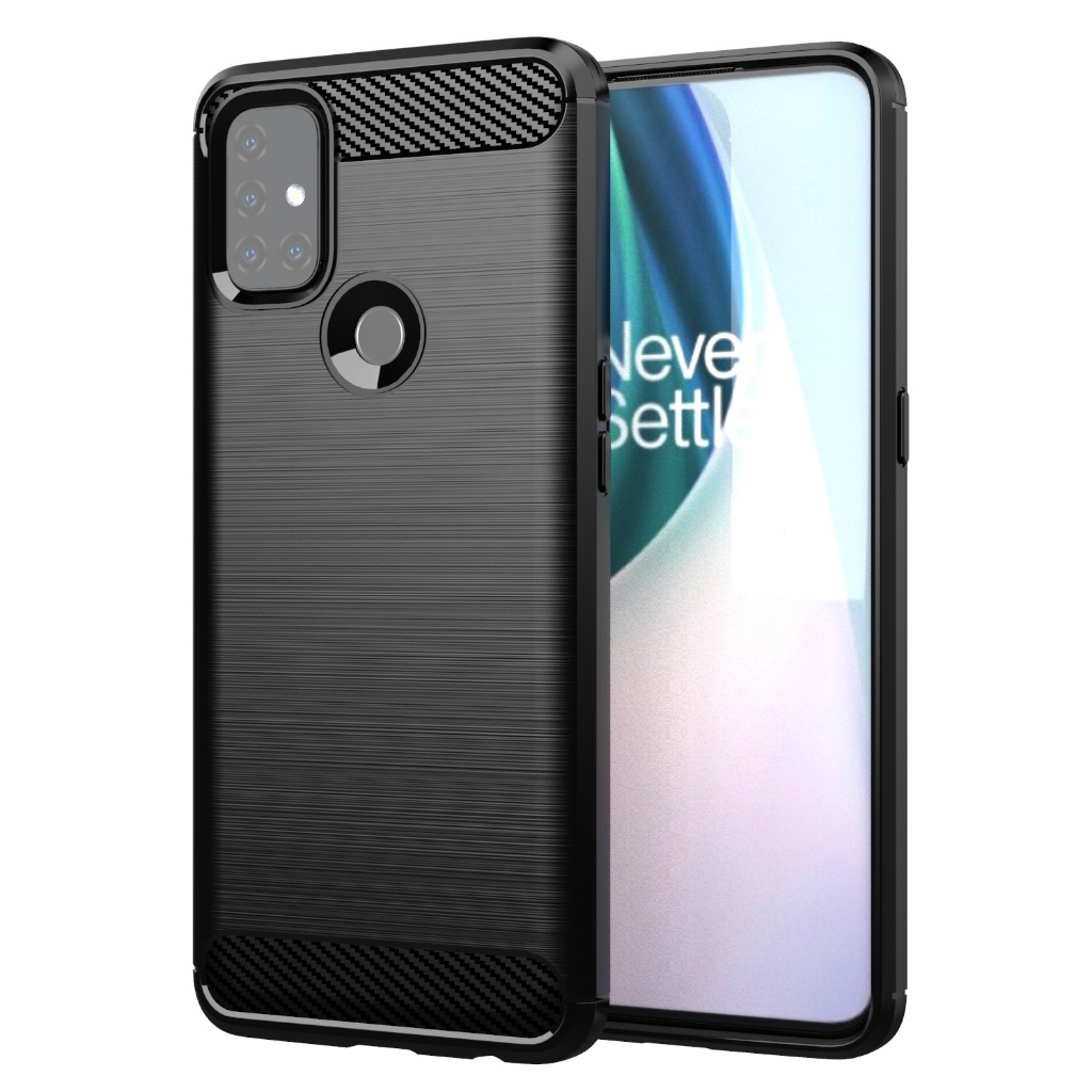สําหรับ OnePlus Nord N10 5G, แปรงคาร ์ บอนไฟเบอร ์ ป ้ องกันกรณีนุ ่ ม , Shock-resistant, Scratch-resistant, ปกป ้ องธุรกิจโทรศัพท ์ กรณี