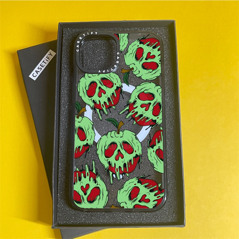 Casetify X Disney Villains Wrath HL เคสโทรศัพท์มือถืออะคริลิค TPU แข็ง ใส ปิดด้านหลัง ขอบสีดํา พร้อม