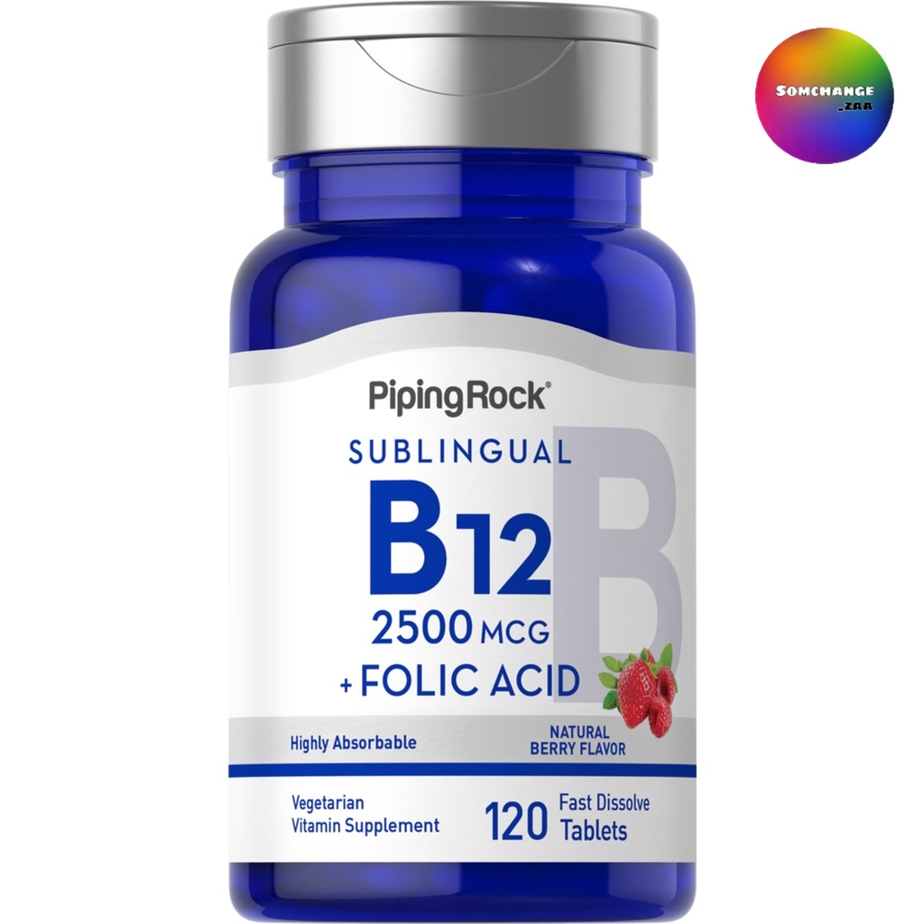 B12 2,500 mcg. + Folic Acid 400 mg. (120Tablets) วิตามินบี12 กรดโฟลิค
