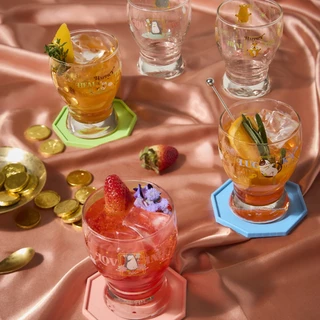 Ocean - ชุดของขวัญ แก้วน้ำและที่รองแก้ว The Magical Wishes Drinking Set 300 ML - Neko Fortune (pack of 4)