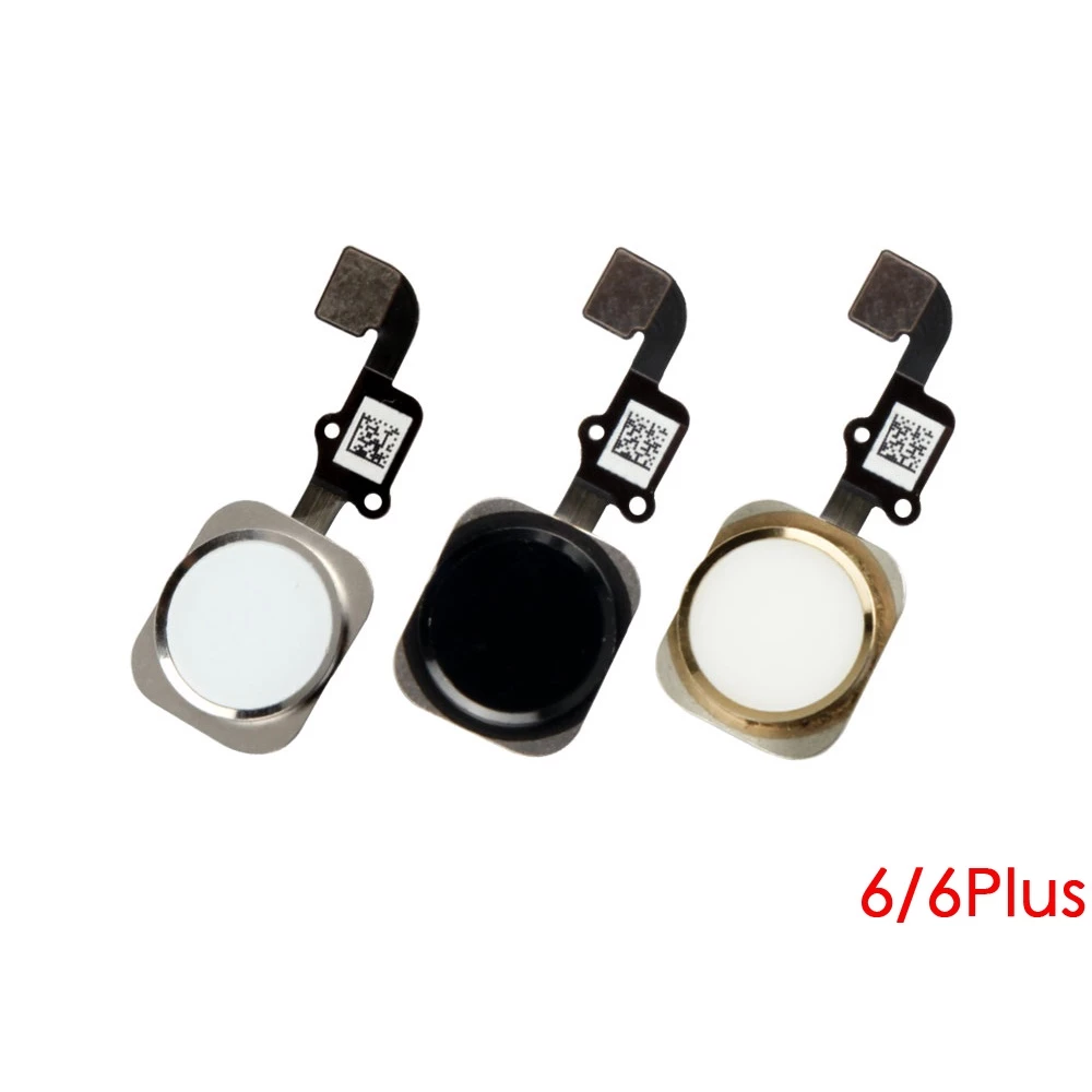 ปุ่มโฮม พร้อมสายแพ แบบเปลี่ยน สําหรับ iPhone 6 6P 6s Plus สีดํา ขาว ทอง thumbnail 3