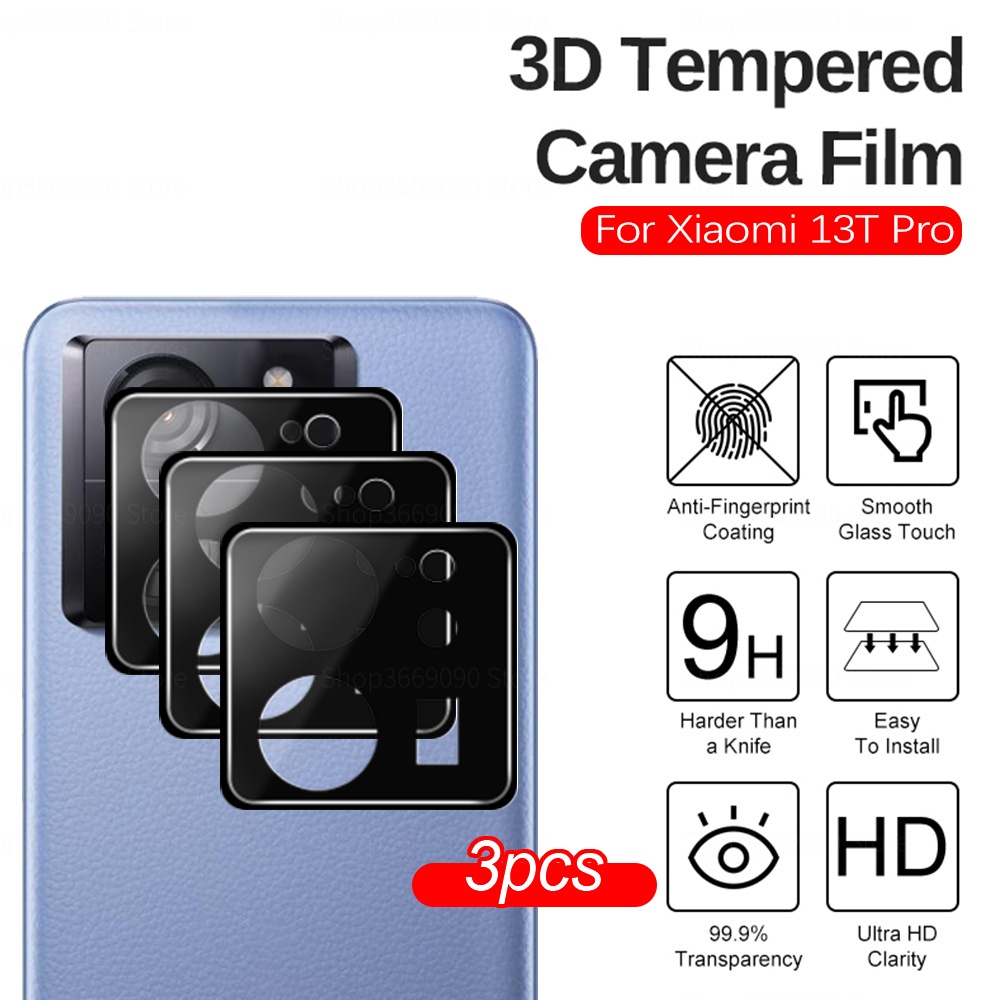 ฟิล์มกระจกนิรภัยกันรอยเลนส์กล้อง ด้านหลัง 6.67 นิ้ว 3D สําหรับ Xiaomi 13T Pro Xiomi Mi13T Mi 13T 13 T 5G 1~3 ชิ้น
