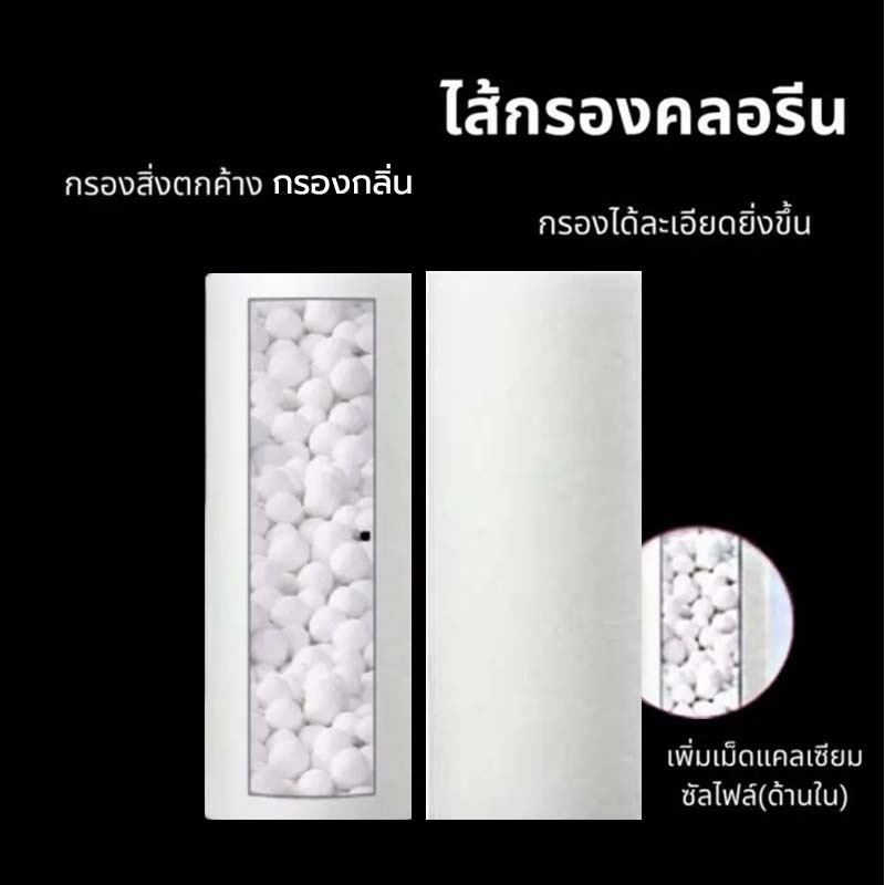 แท่งกรองน้ำคลอริน ฟิลเตอร์กรองน้ำ กรองน้ำประปา รุ่นใหม่เปลี่ยนไส้กรองได้ กรองน้ำใช้ ฝักบัวกรองน้ำ หัวฝักบัว