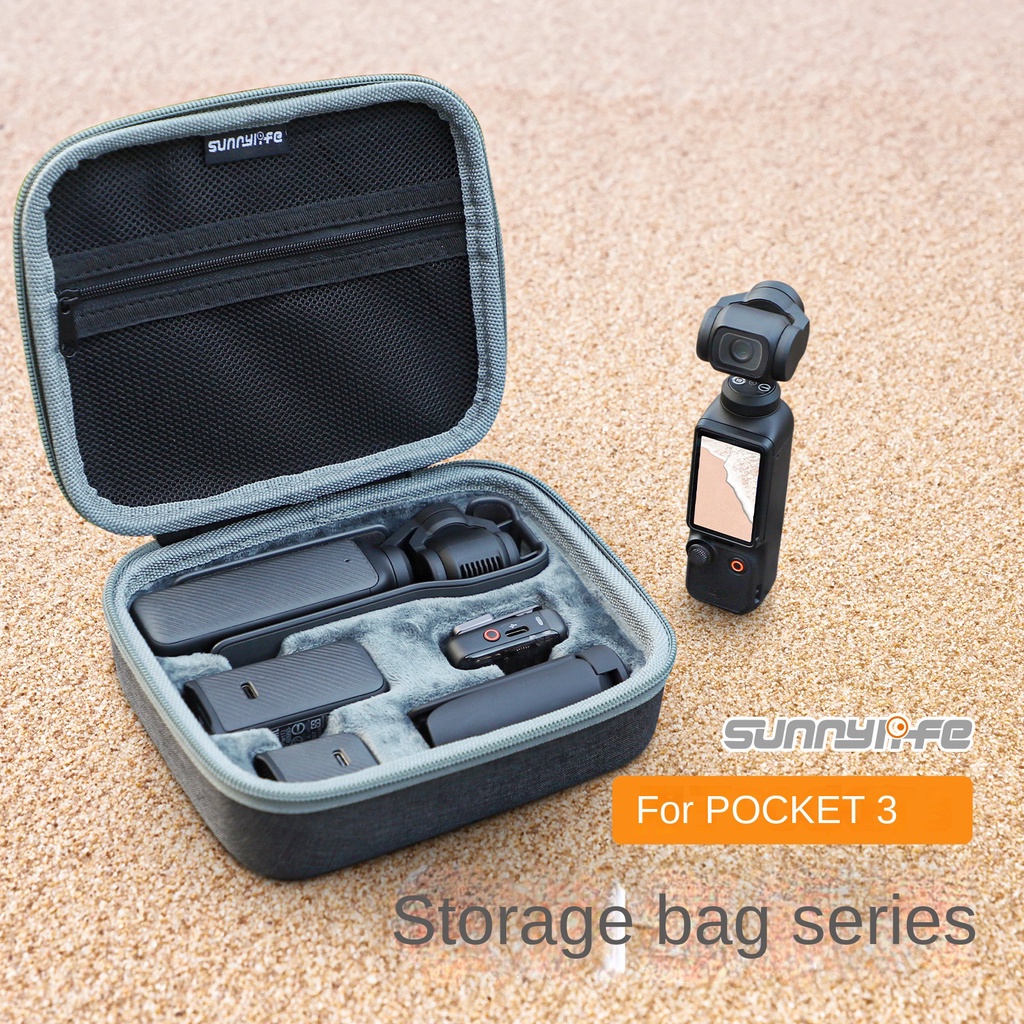 Sunnylife กระเป๋าป้องกัน ทรงกลม สําหรับ Dji  Osmo Pocket 4/ Pocket 3