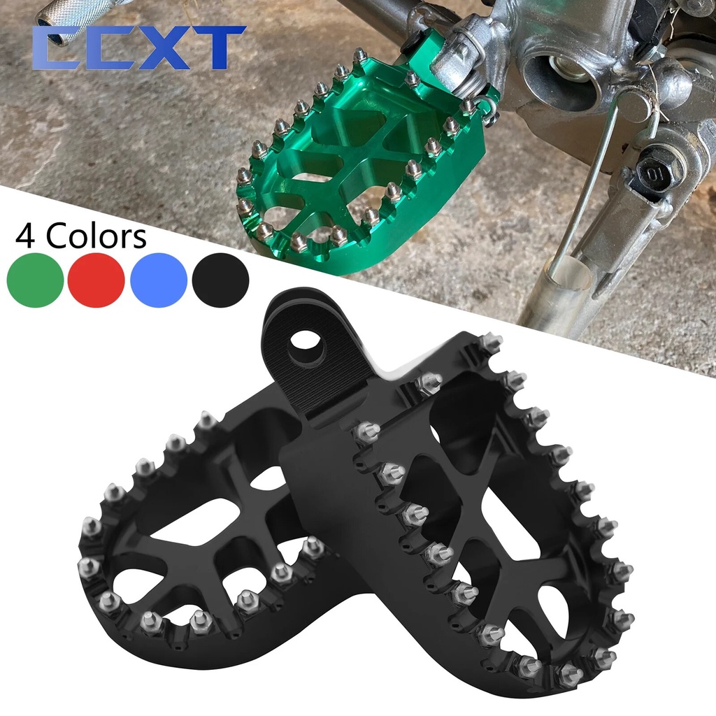 Motorcycle Aluminum Footpegs Foot Pegs Pedal Footrest For Kawasaki KLX250R KLX250 KLX250S KLX250SF K