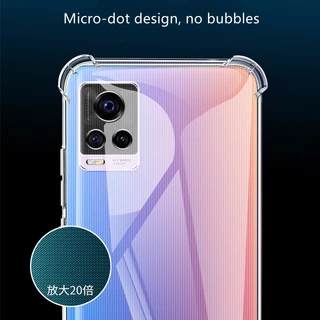 สําหรับ Vivo V20 Pro Vivo 2018 บาง โปร่งแสง ซิลิโคน เจลลี่ เคส นิ่ม พร้อมสี่มุม เสริม โปร่งใส เคส