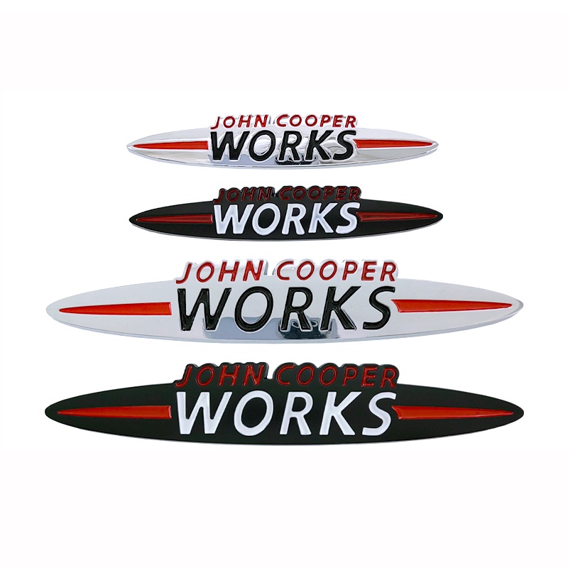 สติกเกอร์โลโก้ JOHN CAOOPERS Works Logo MINI COOPER JCW R53 R55 3D สําหรับติดตกแต่งรถยนต์