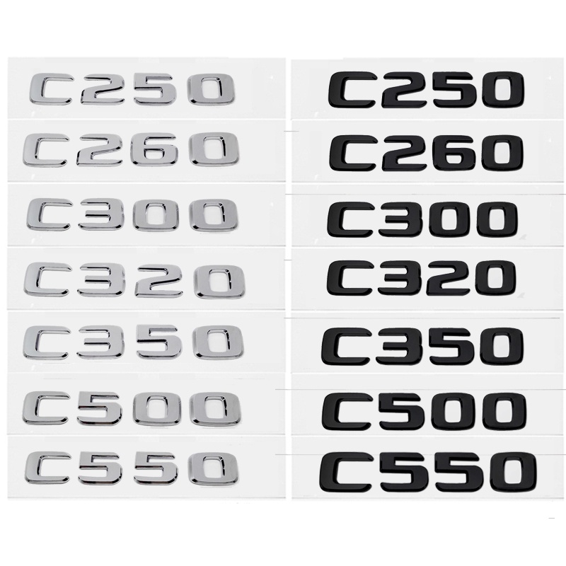 สติกเกอร์ตราสัญลักษณ์ ABS ติดท้ายรถยนต์ สําหรับ Mercedes Benz C250 C260 C300 C320 C350 C500 C550 C Class W210 W205