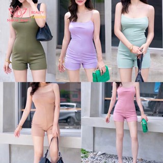 ชุดเดรสสั้นกางเกงขาสั้นสีพื้นสำหรับผู้หญิงเซ็กซี่สไตล์เกาหลี