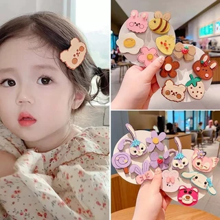 [พร้อมส่ง] แผ่นแปะผม ลายการ์ตูน ดอกไม้ น่ารัก เซตละ 5 ชิ้น สำหรับเด็กเล็ก อายุ 0-5 ปี