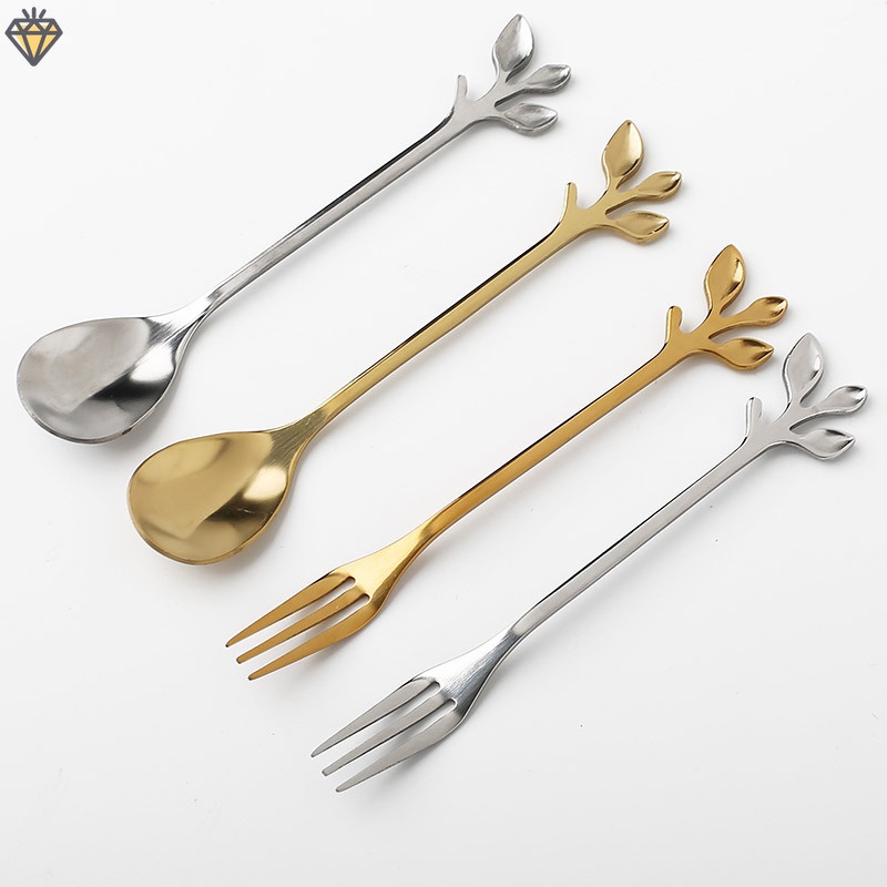 ช้อนทอง ช้อนกาแฟสแตนเลส ช้อนทานกาแฟ   RY