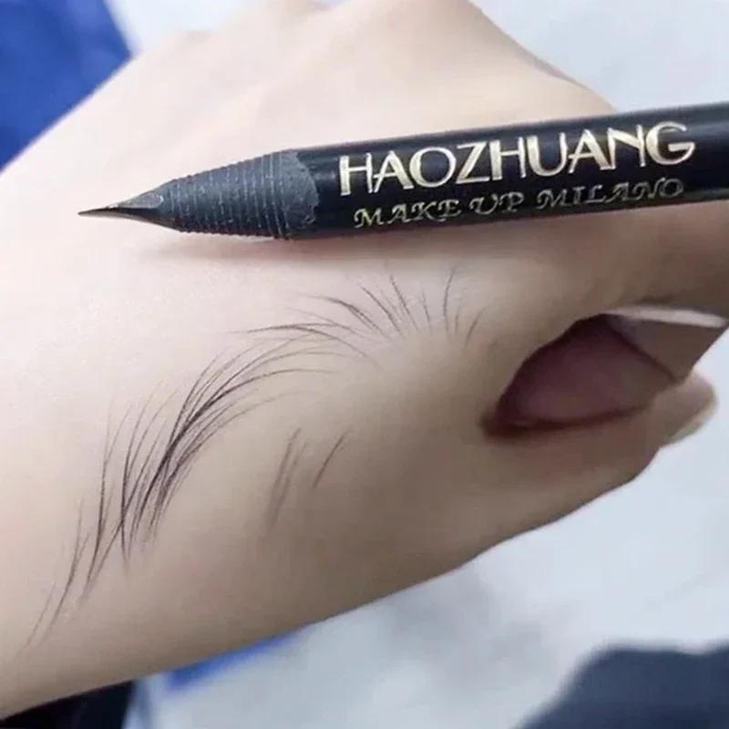 Ultra-fine Eyebrow ดินสอ Outline Shadow กันน้ำ Non-smudge Eyebrow ปากกาสำหรับแต่งหน้าศิลปิน Natural Long-Lasting Tattoo Tint eye Brow แต่งหน้า