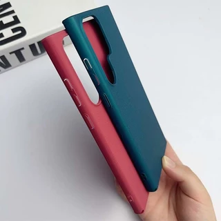 เคสโทรศัพท์แข็ง ผิวแมตต์ละเอียด สัมผัสเหมือนผิวหนัง บางเฉียบ กันรอยนิ้วมือ แบบหุ้มครึ่งเครื่อง สำหรับ Samsung S26 Ultra, S25 Ultra, S25 FE, S24U, S23, S22, A37, A56, A53, A16, A17, A07, A55, A54