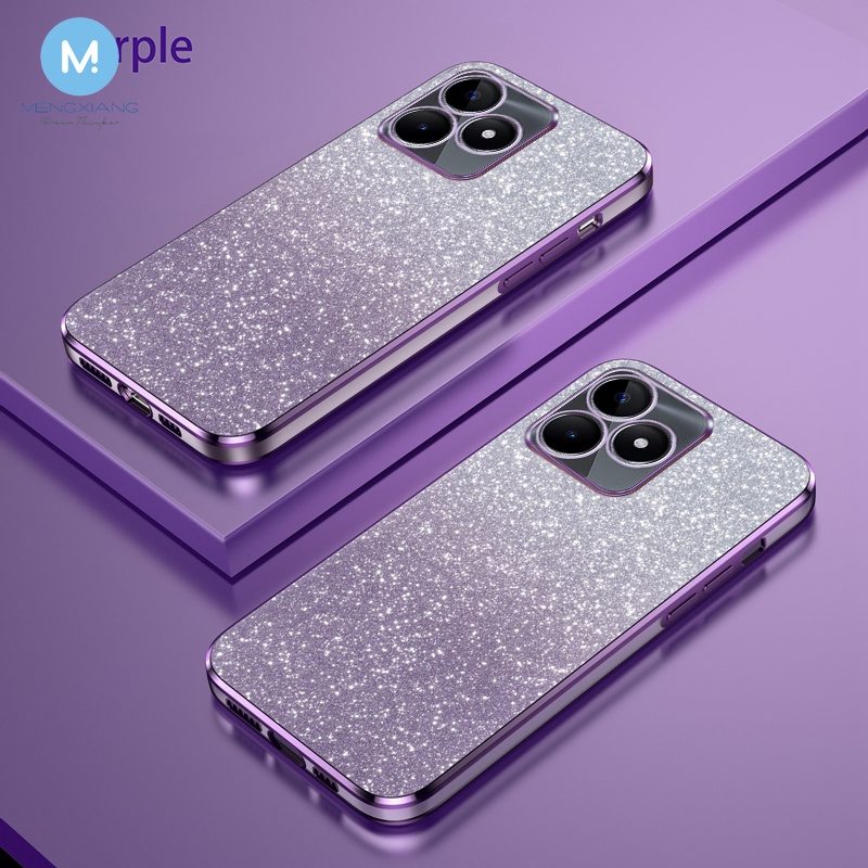 เคสโทรศัพท์มือถือ TPU แบบนิ่ม หรูหรา เกรดเรียบง่าย สําหรับ Realme c53 5i 6i 5 c3 5 5s 9 8 7 c17 7i c