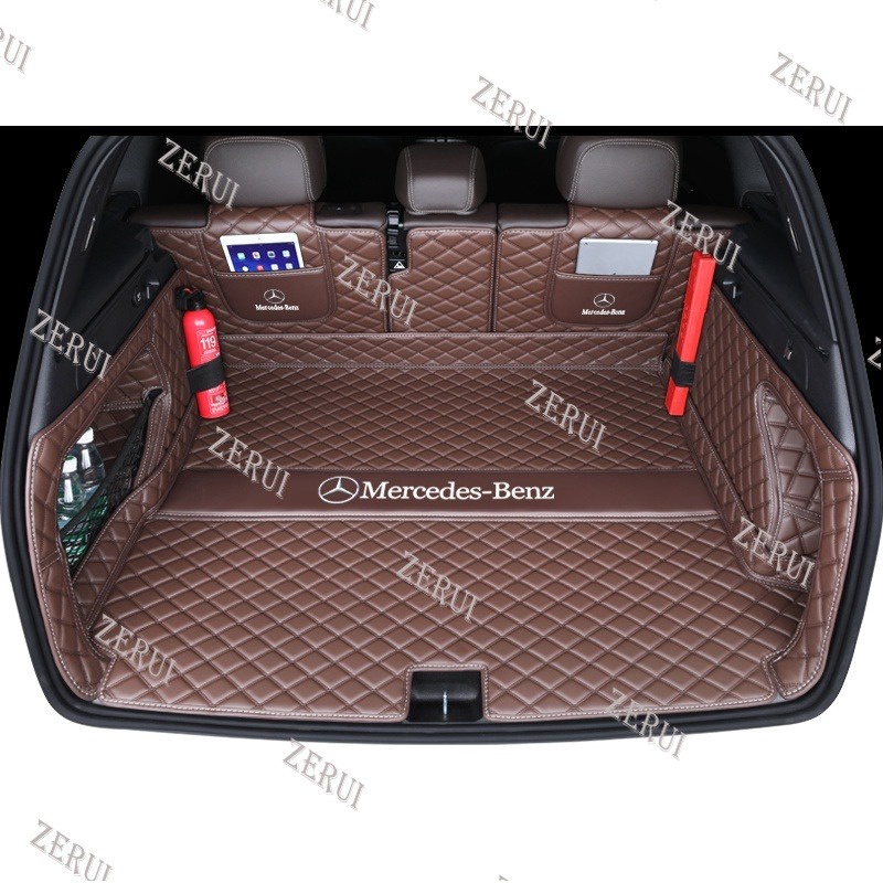 Zrสําหรับเหมาะสําหรับmercedes GLE450 GLC350 GLB250 G500 GLK350 ML350 2021 2022 Trunk Mat Custom Fit 