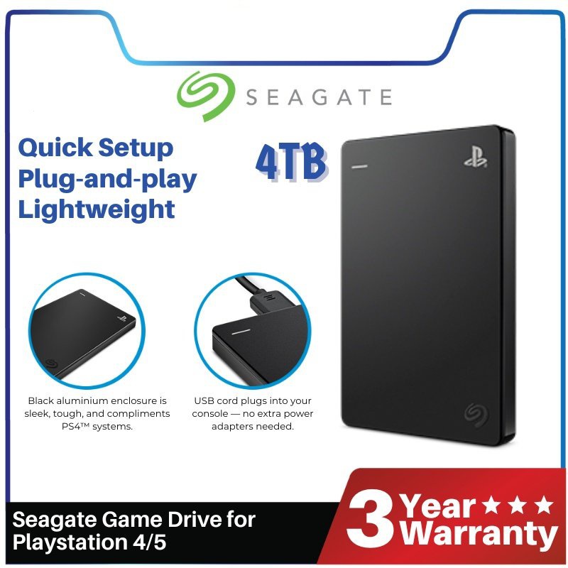 ไดรฟ ์ เกม Seagate สําหรับ PlayStation 4 - 2TB (stgd2000300)/4TB ( Stll4000300-ใหม ่ ) รองรับ PS4/5 HREP
