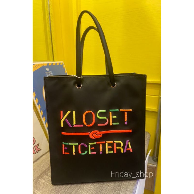 กระเป๋าสตรี Kloset tote bag size S M Lมือ1 ป้ายห้อย