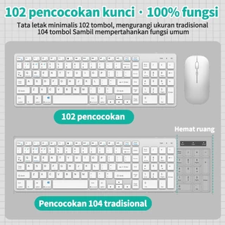 GOOJODOQ Modus ชุดคีย์บอร์ด เมาส์ไร้สาย บลูทูธ 3 102 คีย์ สําหรับ แล็ปท็อป เดสก์ท็อป PC