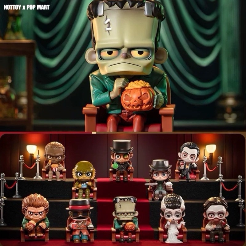 (พร้อมส่งจากไทย) POP MART Universal Monster Alliance Series ฮาโลวีน ตุ๊กตา เช็คการ์ด เช็คการ์ด ไม่แกะตัว พร้อมส่ง