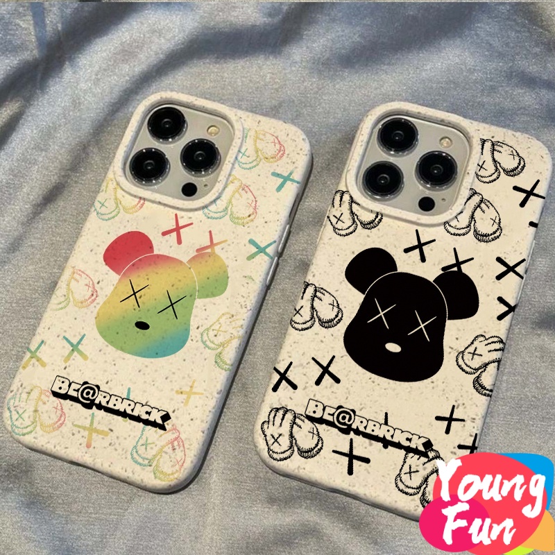 Case OPPO เคสโทรศัพท์มือถือ แบบนิ่ม ลายการ์ตูนหมี Violent สีสันสดใส ย่อยสลายได้ สําหรับ oppo A17 A57 A77 4G A96 A16 A16S A74 A55 A54 4G 5G A33 2020 A52 A72 A92 A15S A15S A31 A12E A3S A9 A5