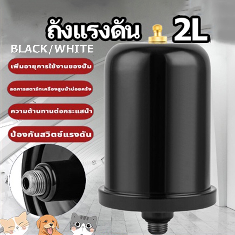 🌈🌈ถังแรงดัน ถังไนโตรเจน แท้ สำหรับ ปั้มน้ำแรงดันคงที่ Fujika Mitsu Hitachi Kanto Clinton อะไหล่ถังแรงดัน ขนาด 2 ลิตร ป