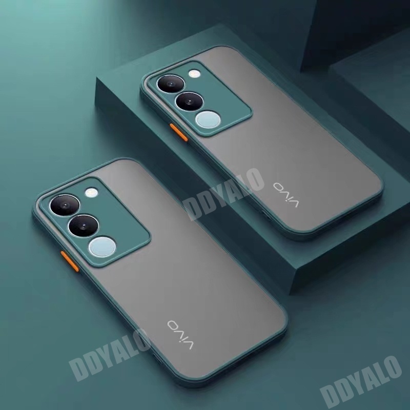 เคสโทรศัพท์มือถือ ซิลิโคนนุ่ม ใส ผิวด้าน กันกระแทก สําหรับ vivo V29e V29 27e V27 V25e V25 V23e V23 Pro 29Pro 27Pro 5G