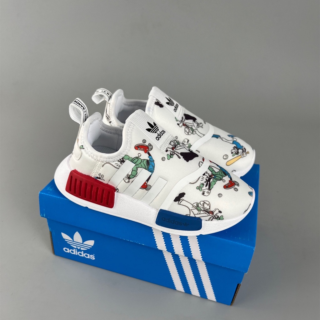 Adidas AD nmd 360 รองเท้าวิ่ง สลิปออน แบบนิ่ม ลายการ์ตูน ใส่สบาย สําหรับเด็กผู้ชาย ผู้หญิง 3-14 ปี ส่งเร็ว