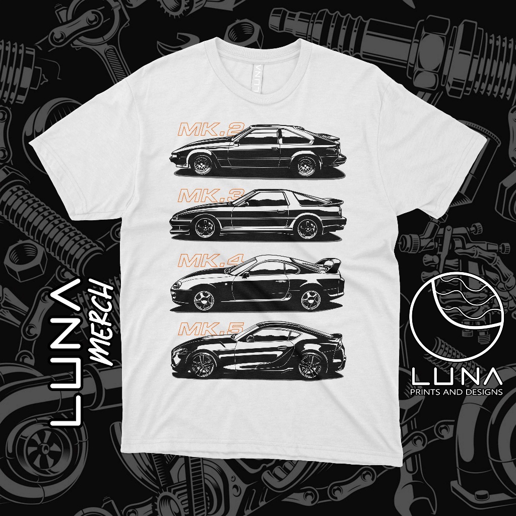 Toyota Supra | 2JZ GTE Engine - Car Shirt Collection 1 of 2 - The Luna Merch