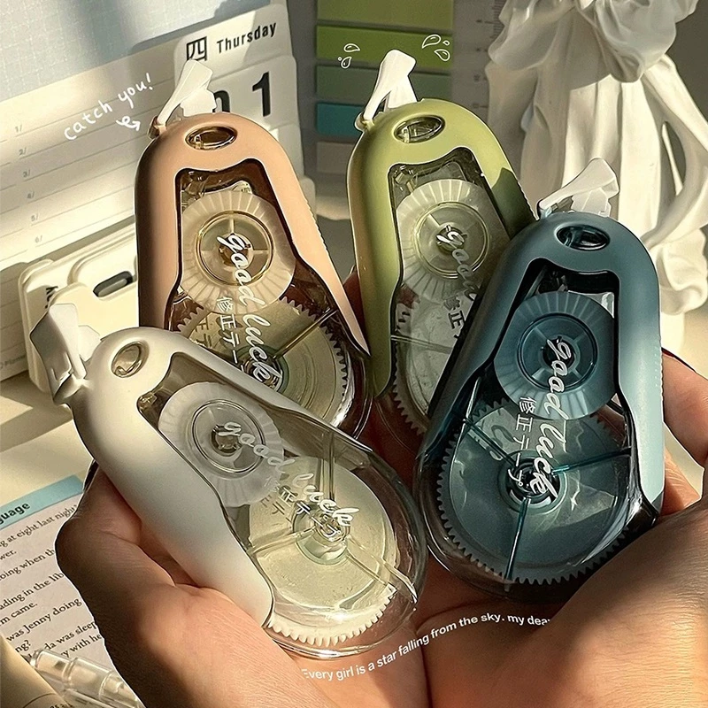 Morandi Mute Correction Tape Set – 4PCS 20m เทปความจุขนาดใหญ่สําหรับนักเรียนเครื่องเขียนและการทดสอบโรงเรียน