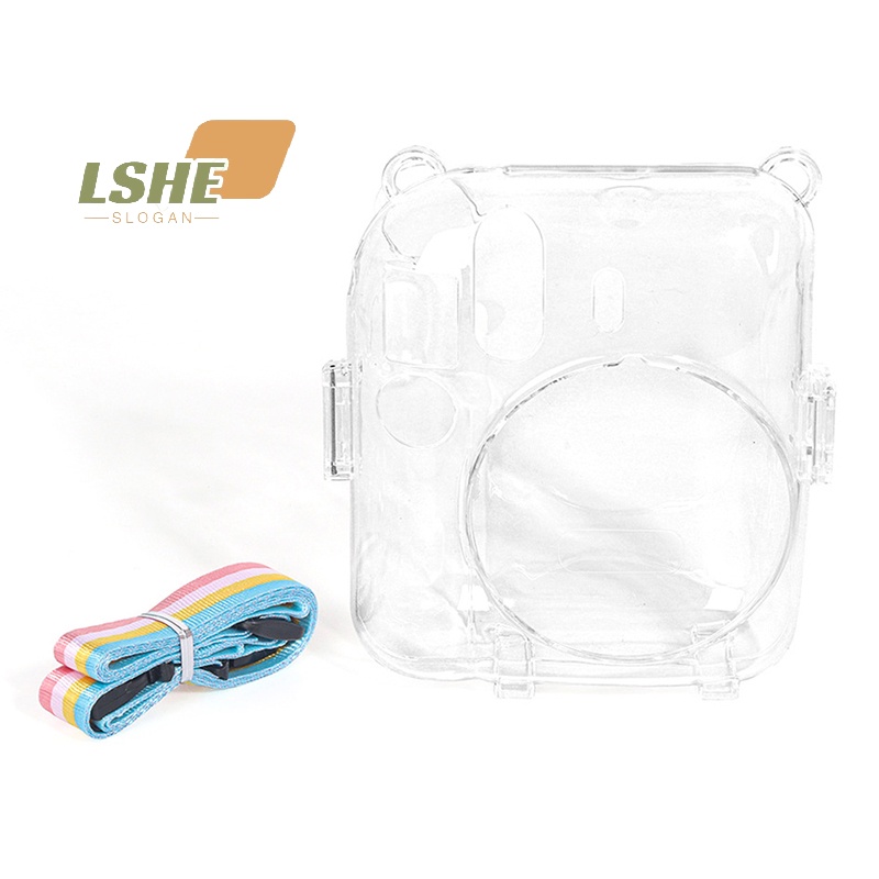 [LSHE] ใหม่ เคสกระเป๋าใส่กล้อง ประดับกลิตเตอร์คริสตัล พร้อมสายคล้อง สําหรับ Instax Mini 12 Instax Mini 12 1 ชิ้น