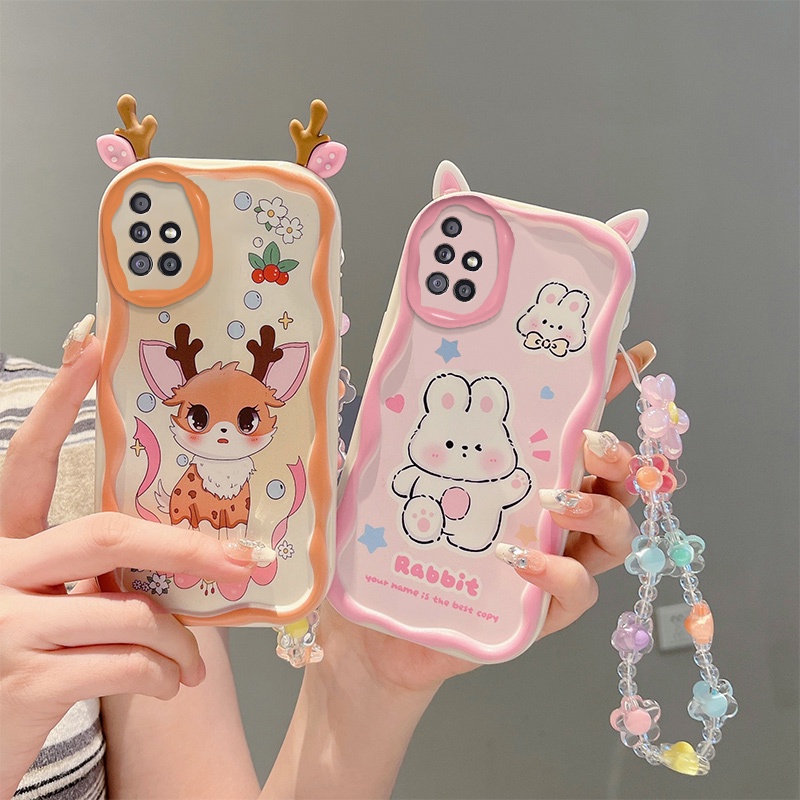 เคส samsung a51 a71 เคสโทรศัพท์มือถือ tpu ลายหูน่ารัก สําหรับ samsung a51 a71