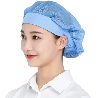 หมวกเชฟ หมวกคลุมผม หมวกทําอาหาร บริการอาหาร ตาข่ายใส่ทํางาน โรงแรม