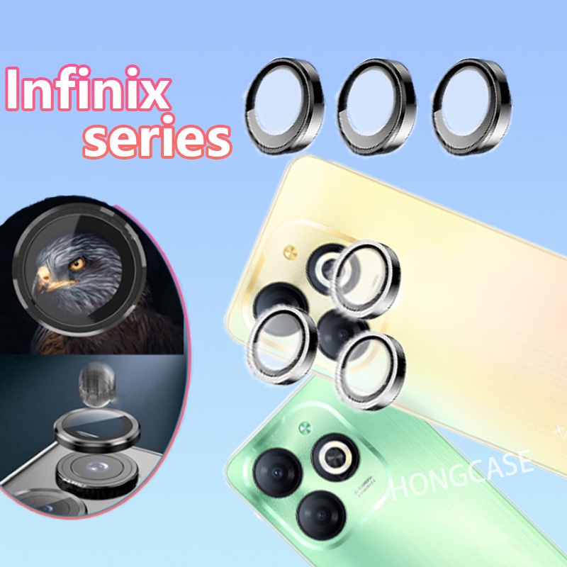 ฟิล์มกระจกนิรภัยกันรอยเลนส์กล้อง ด้านหลัง แบบเต็ม สําหรับ Infinix Smart 8 4G Smart8 8Pro Smart8Pro Hot40Pro Hot40 40Pro Hot40Pro hot40I 40I