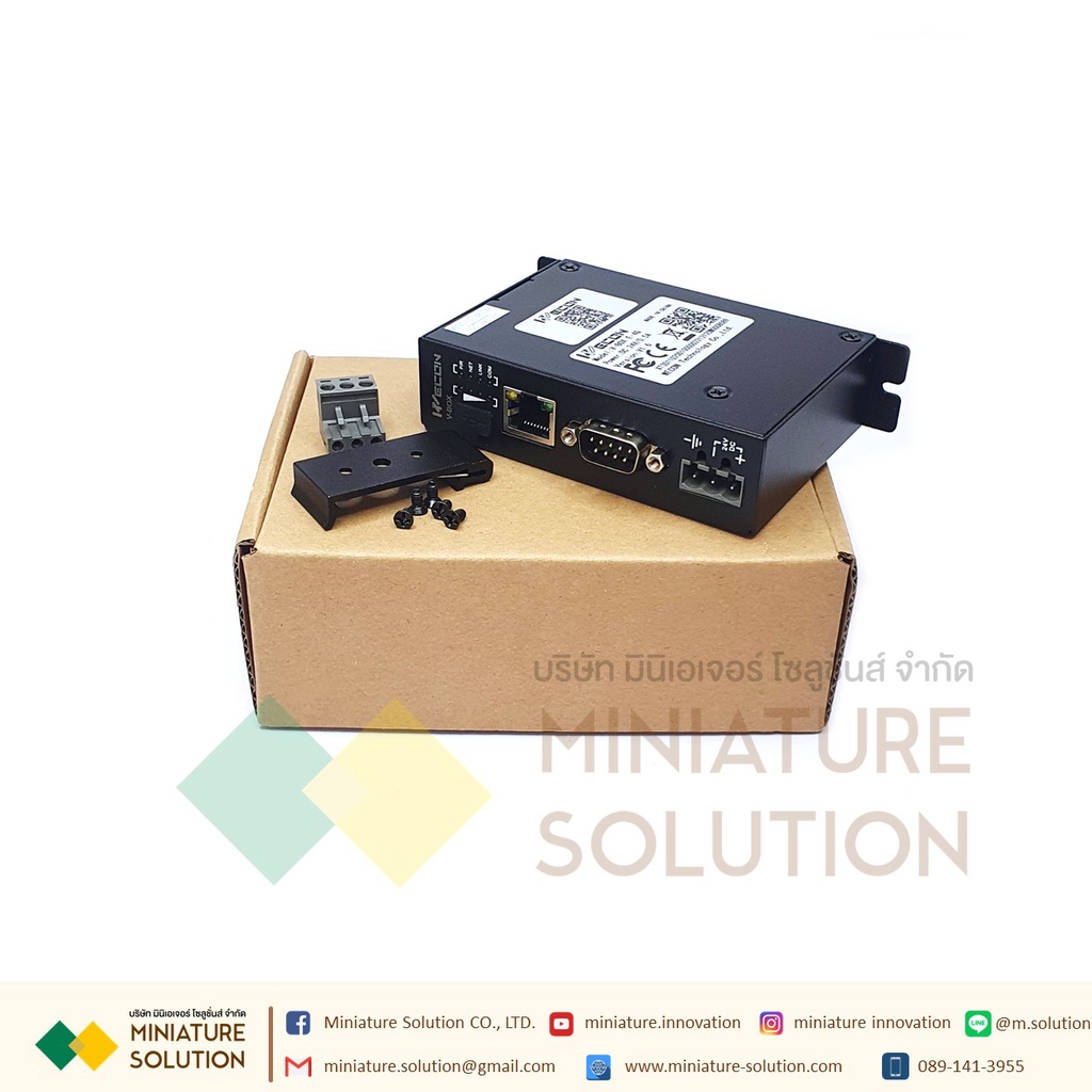 IoT Gateway WECON คลาวด์ฟรี รองรับพีแอลซีทุกแบรนด์ คลาวด์ Scada เชื่อมต่อ API ต่างๆ (V-BOX-H-4G) ( V