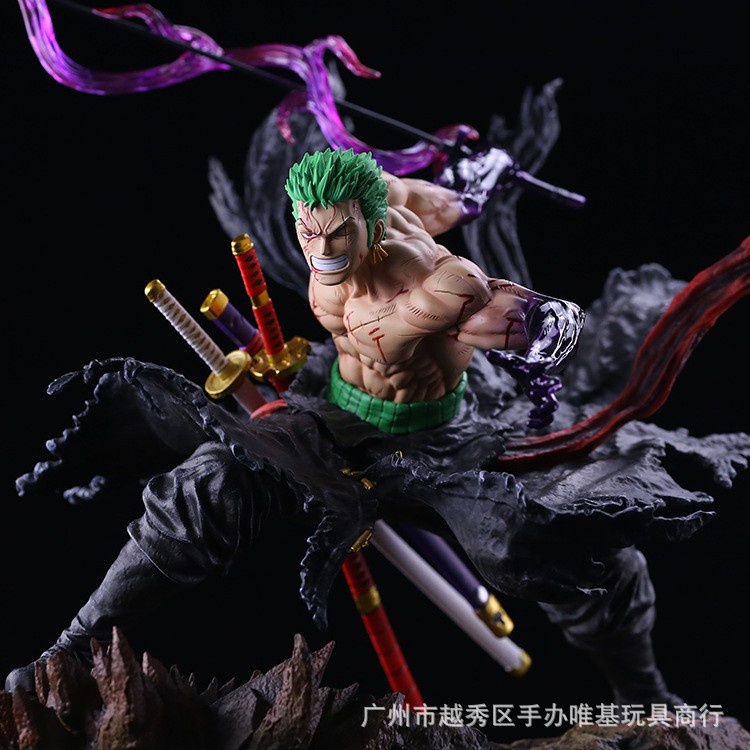 One piece Solon hand-made double-headed carving can be changed hand-made series one-knife bloody Solon animation model ornaments