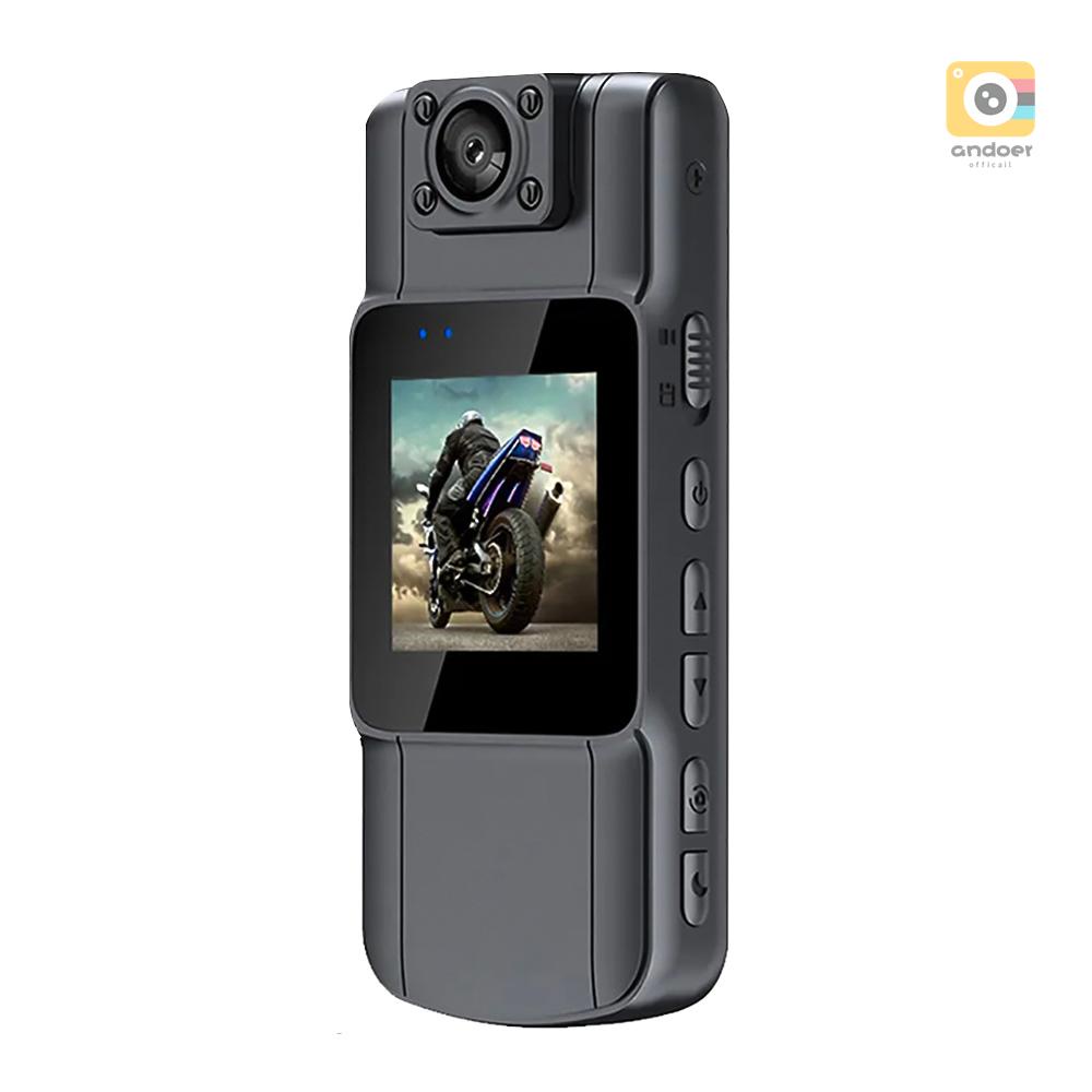 กล ้ องมินิบอดี ้ 4K UHD พร ้ อมการบันทึกเสียงและวิดีโอ 150°มุมกว ้ าง 180°เลนส์หมุนได้ 7 ชั่วโมงอายุการใช้งานแบตเตอรี่กล้องวิดีโอ WiFi พร้อมหน้าจอ TFT 1.54in Night Vision การตรวจจับการเคลื่อนไหว