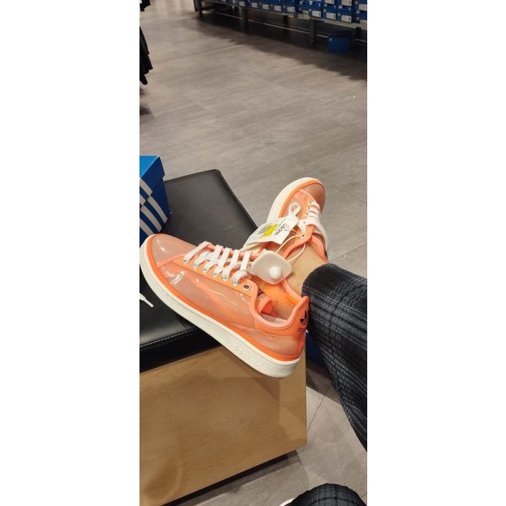 adidas Originals Stan Smith Jelly FW9930 Women's Trainers Transparent Neon Orange Size 9US /7.5uk