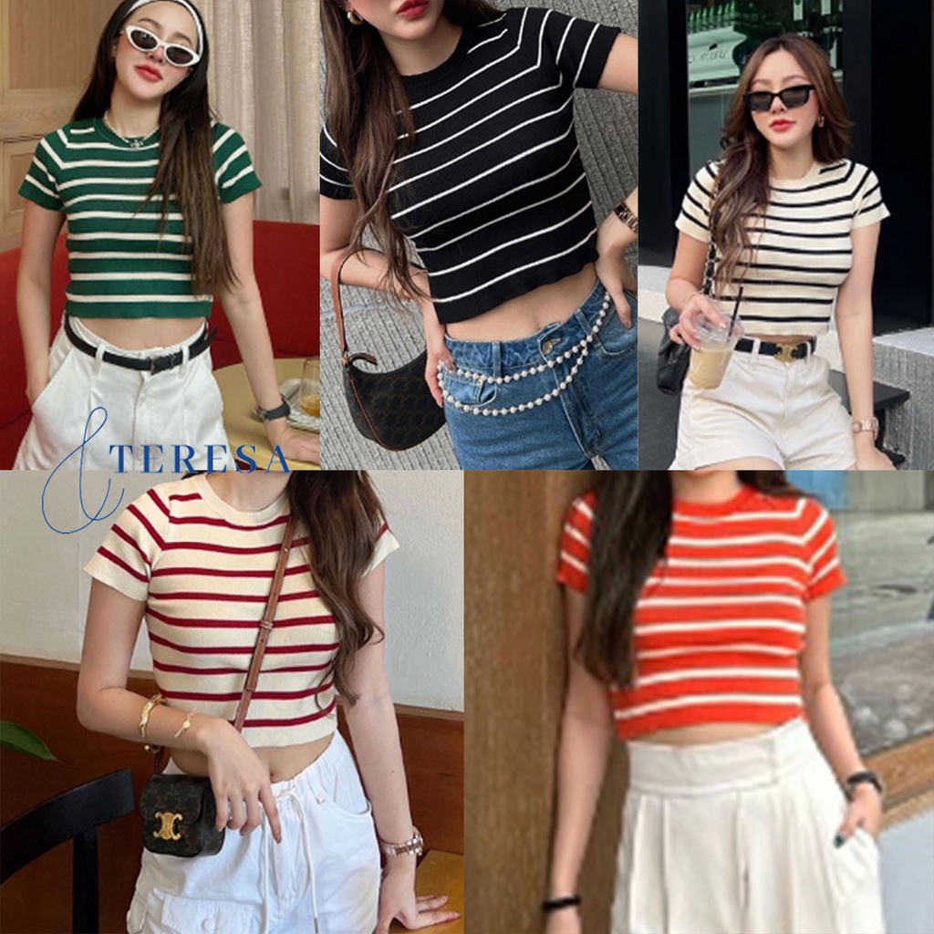 “baby crop“ เสื้อครอป สไตล์ y2k ลายน่ารัก ผ้านิ่ม